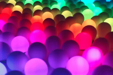 LED Grid Ping-Pong Balls